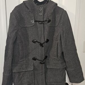 Women's Gray Toggle Coat